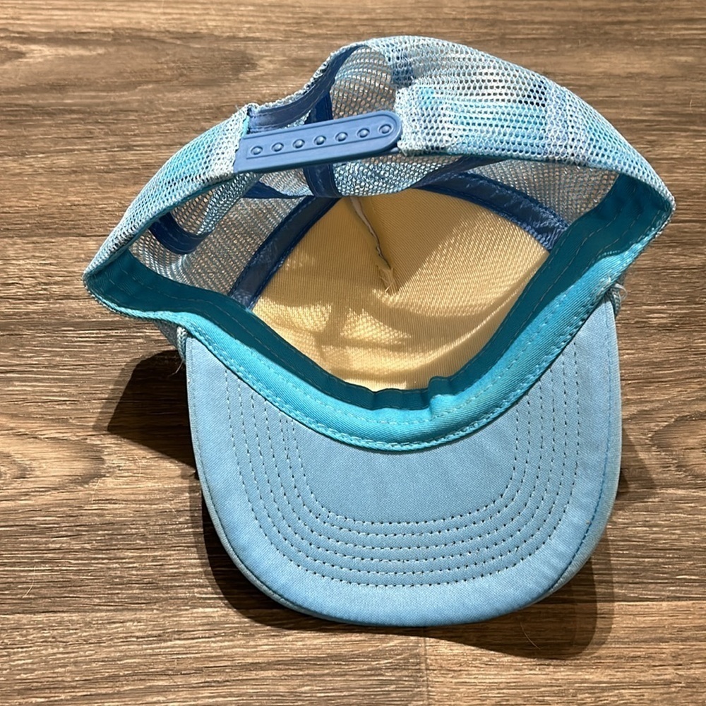Gay AF Pride Blue Rainbow Trucker Hat Foam Snapback Adjustable By Headline Y2K - Picture 3 of 6